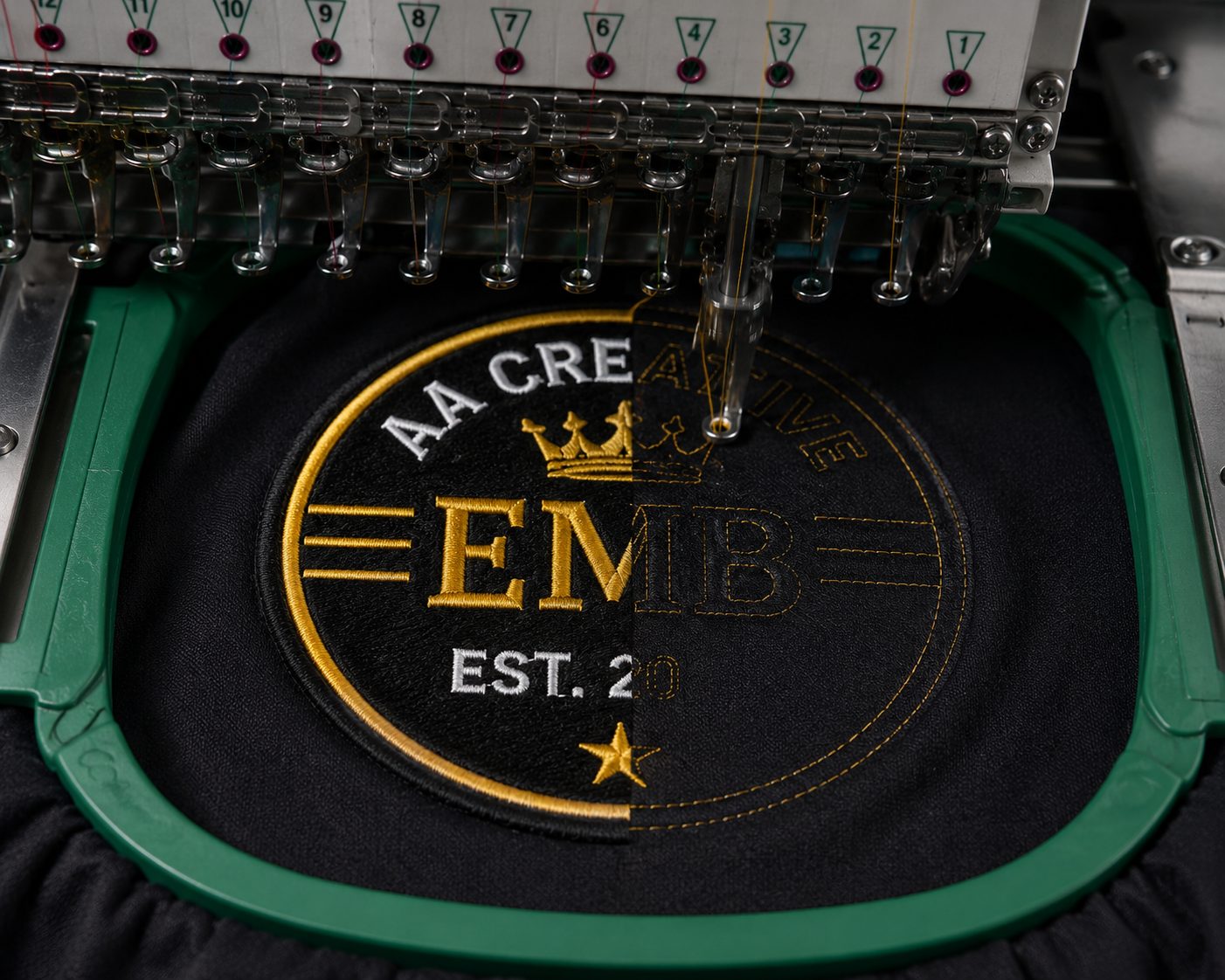 Patch embroidery digitizing